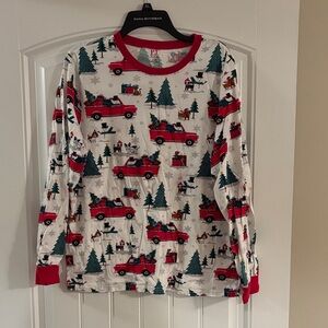 Children’s Place Red and White Holiday Pajama Top UNISEX
